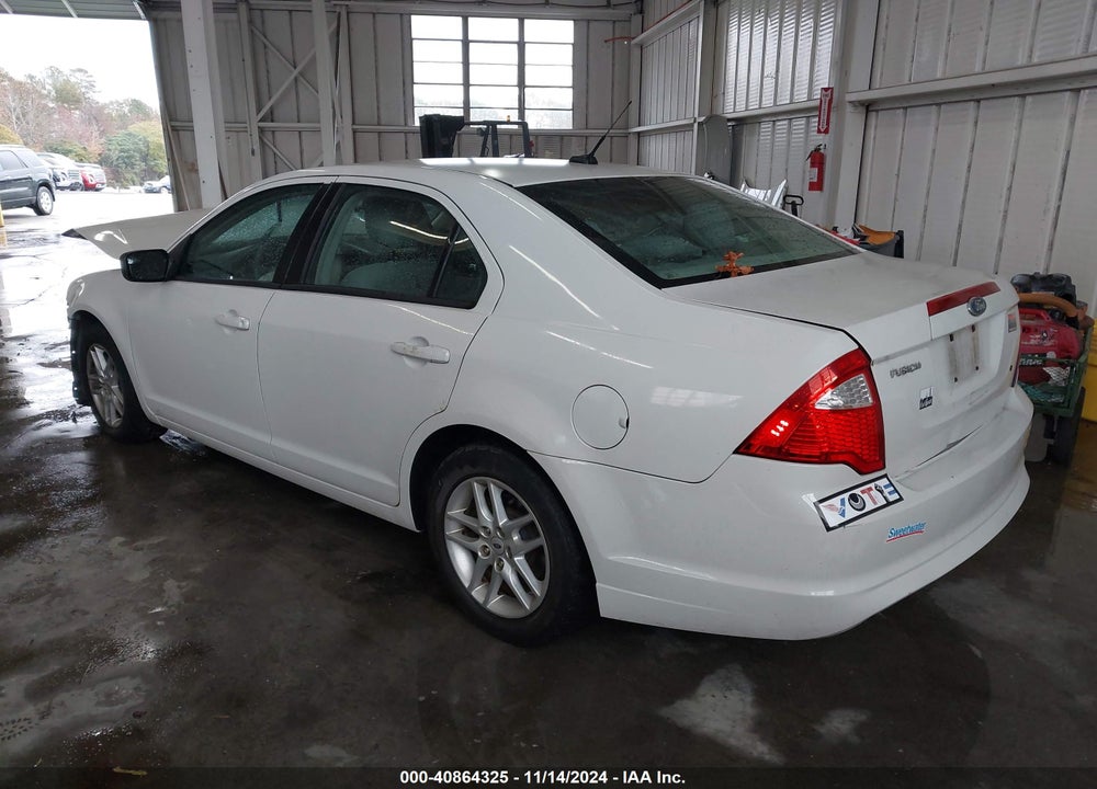 2012 FORD FUSION S VIN: 3FAHP0GAXCR219135