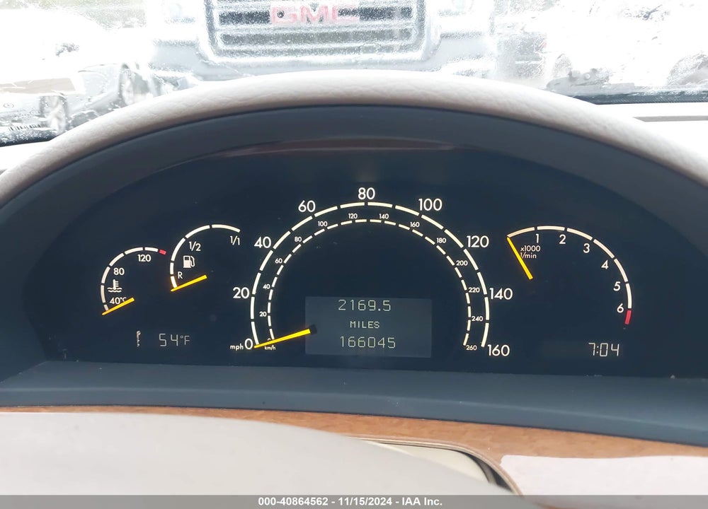 2000 MERCEDES-BENZ S 430 VIN: WDBNG70J7YA126895