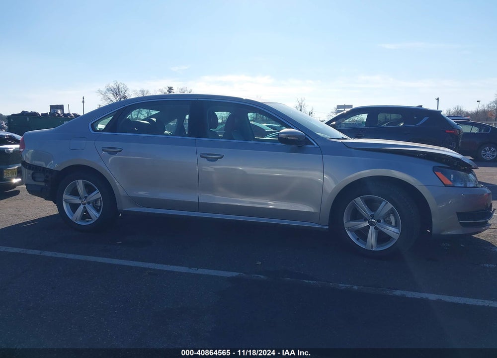 2012 VOLKSWAGEN PASSAT 2.0L TDI SE VIN: 1VWBN7A33CC009996