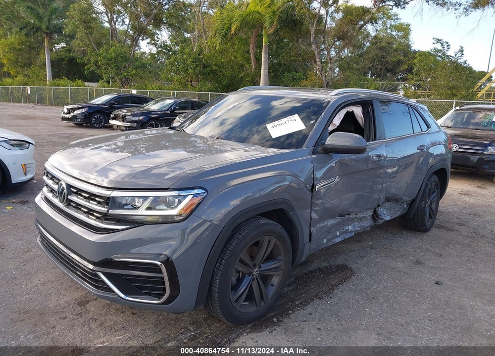 2021 VOLKSWAGEN ATLAS CROSS SPORT 3.6L V6 SE W/TECHNOLOGY R-LINE VIN: 1V2PE2CA0MC216790