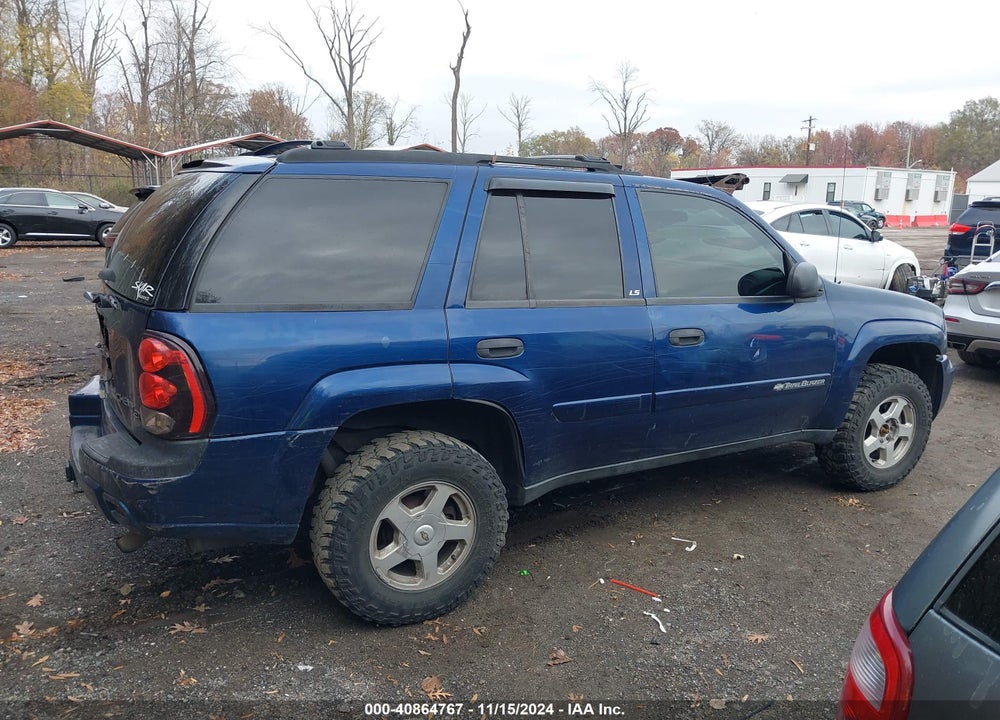 2002 CHEVROLET TRAILBLAZER LS VIN: 1GNDT13S522400520