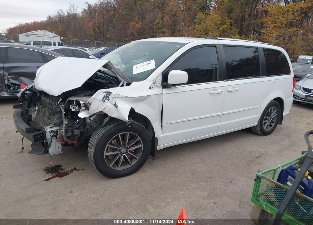 2017 DODGE GRAND CARAVAN SXT VIN: 2C4RDGCG9HR712697