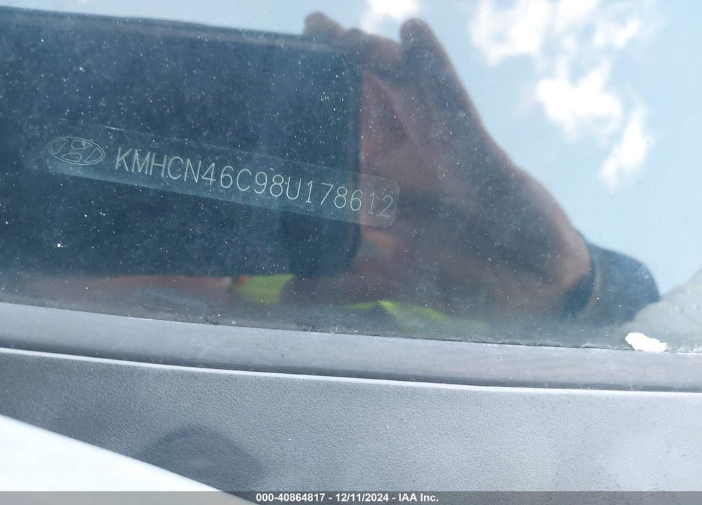 2008 HYUNDAI ACCENT GLS VIN: KMHCN46C98U178612