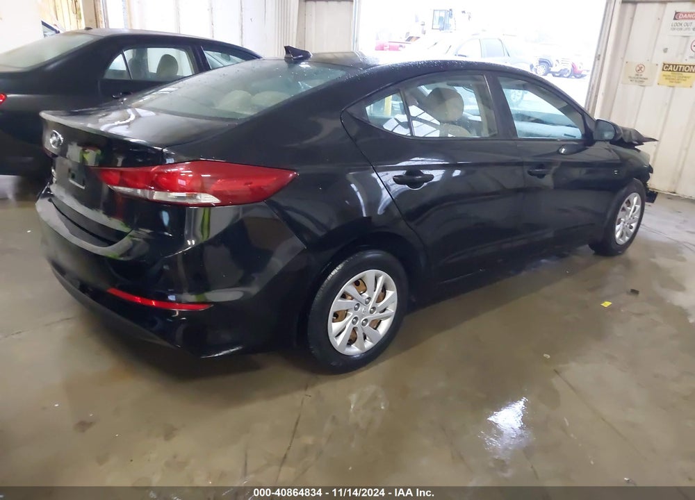 2017 HYUNDAI ELANTRA VIN: KMHD74LFXHU367668