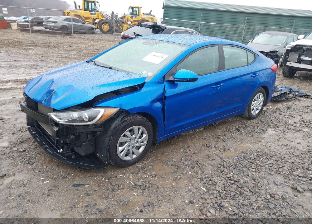 2017 HYUNDAI ELANTRA SE VIN: KMHD74LF4HU336688