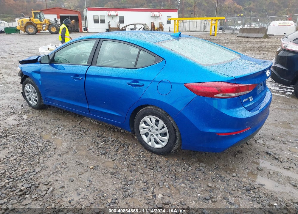 2017 HYUNDAI ELANTRA SE VIN: KMHD74LF4HU336688