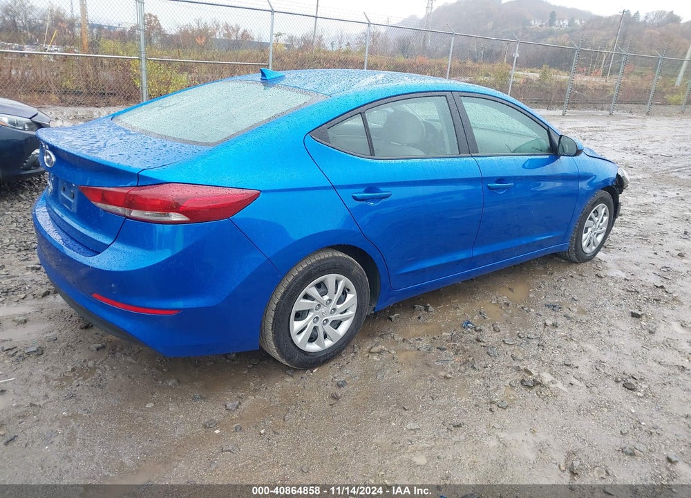 2017 HYUNDAI ELANTRA SE VIN: KMHD74LF4HU336688