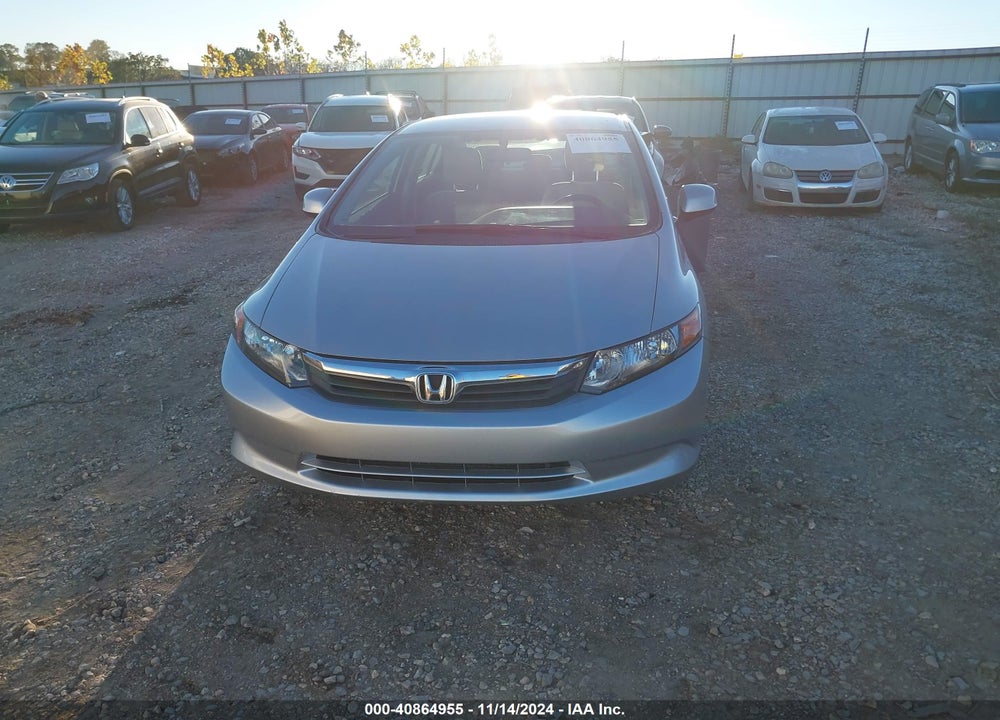 2012 HONDA CIVIC LX VIN: 2HGFB2F57CH588175