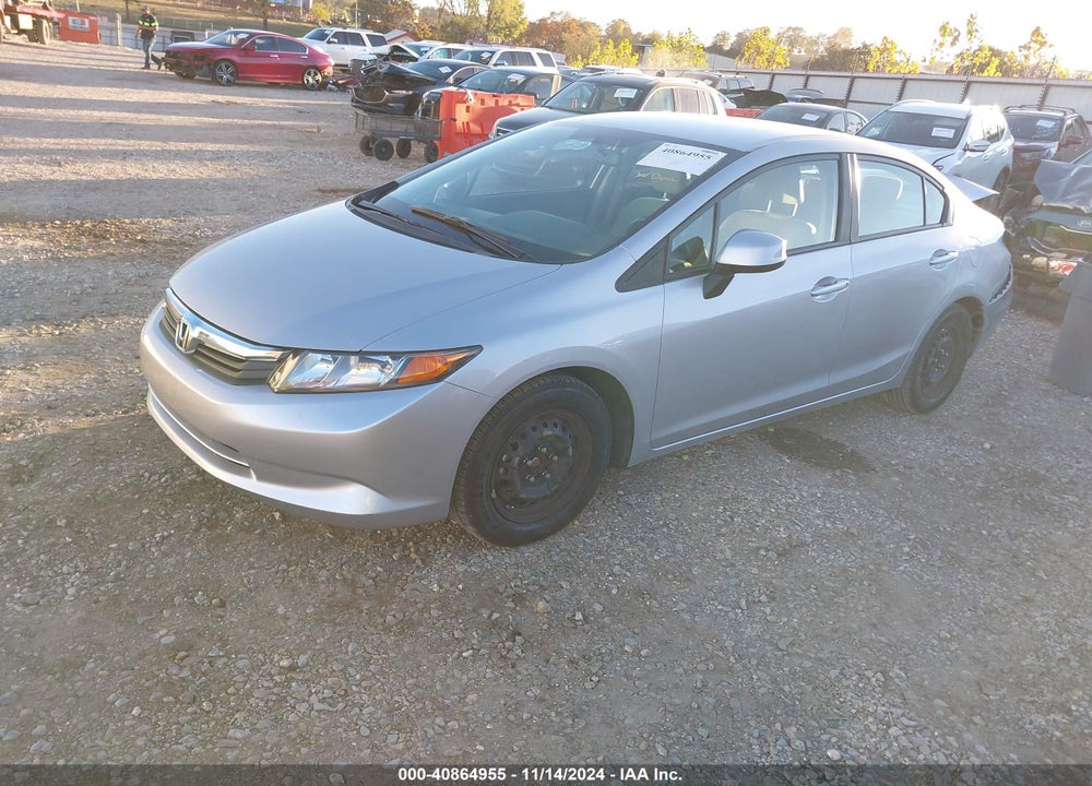2012 HONDA CIVIC LX VIN: 2HGFB2F57CH588175