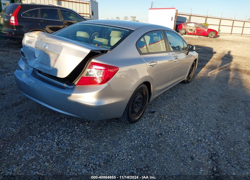 2012 HONDA CIVIC LX VIN: 2HGFB2F57CH588175