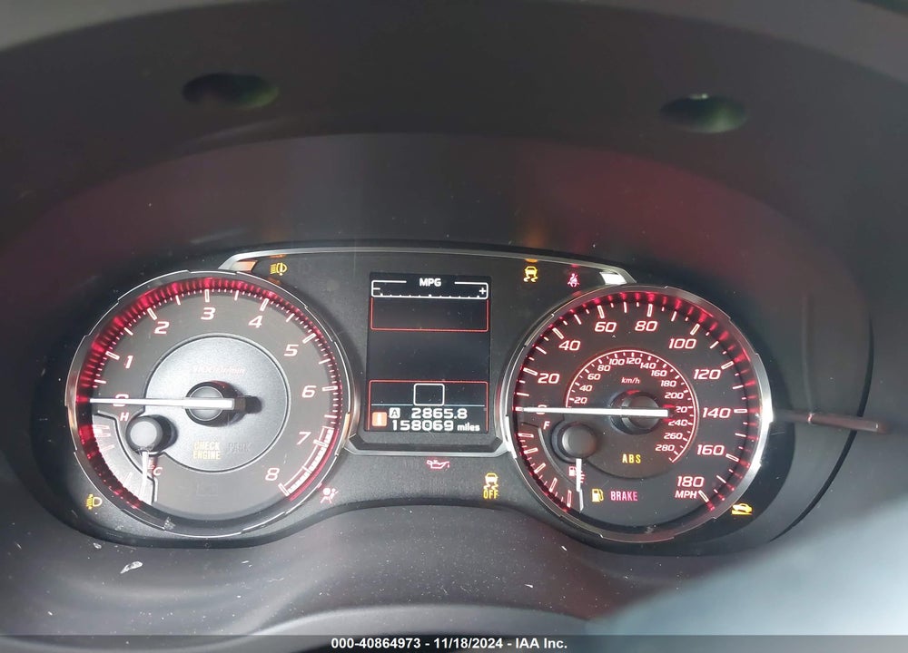 2017 SUBARU WRX VIN: JF1VA1L66H9800274