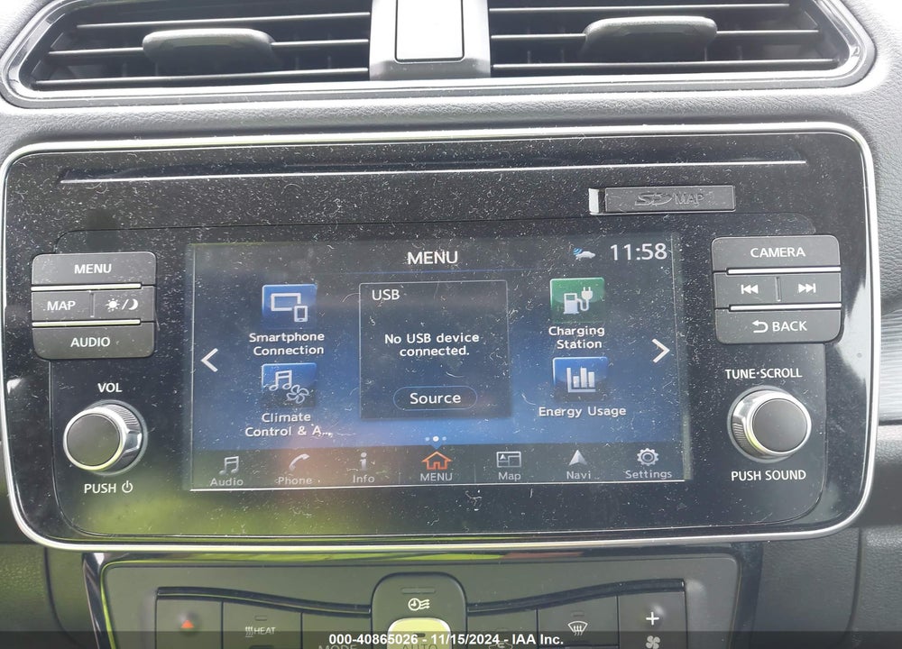 2018 NISSAN LEAF VIN: 1N4AZ1CP1JC309085