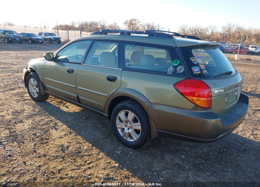 2005 SUBARU OUTBACK 2.5I VIN: 4S4BP61C857367951