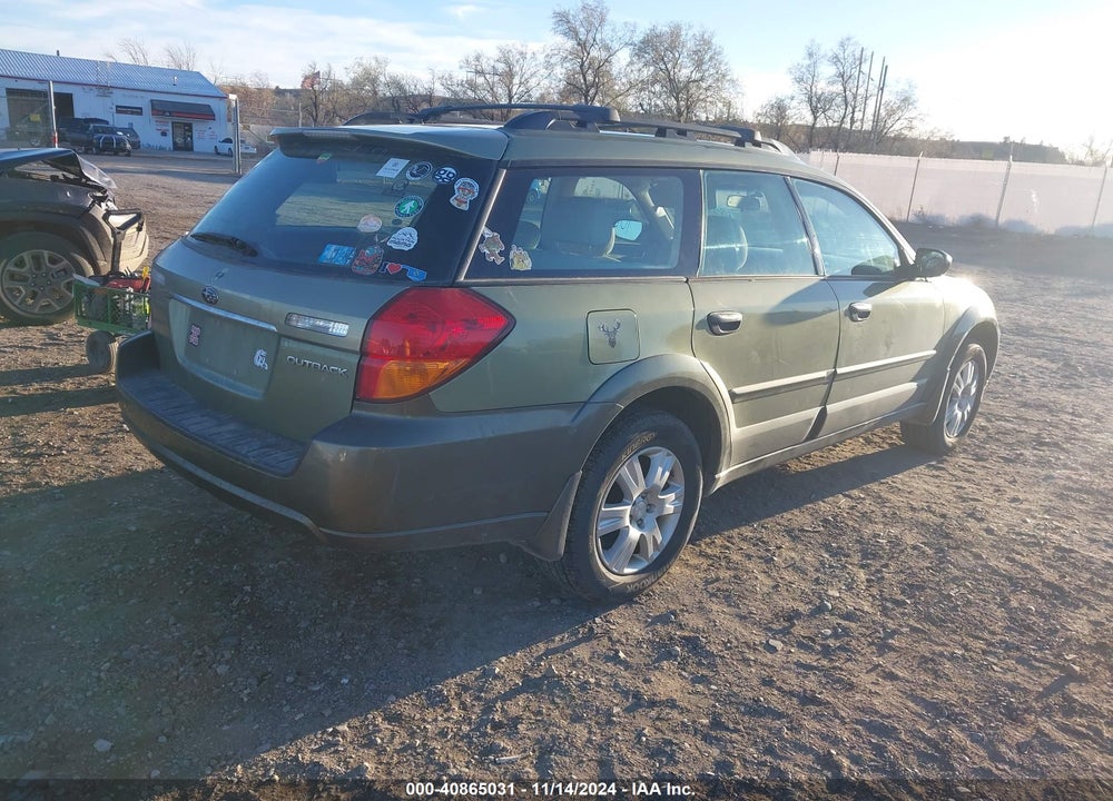 2005 SUBARU OUTBACK 2.5I VIN: 4S4BP61C857367951