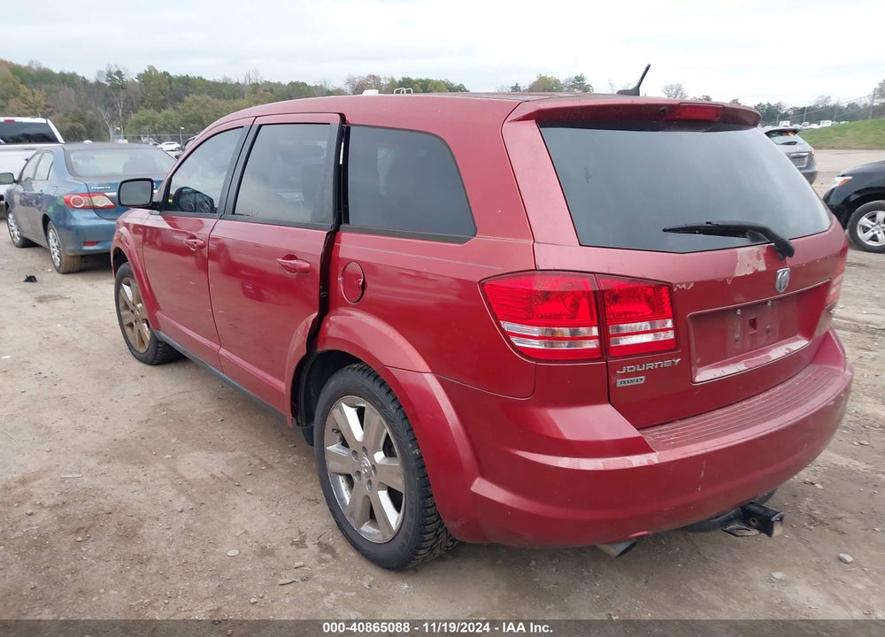 2009 DODGE JOURNEY SXT VIN: 3D4GH57V89T196925