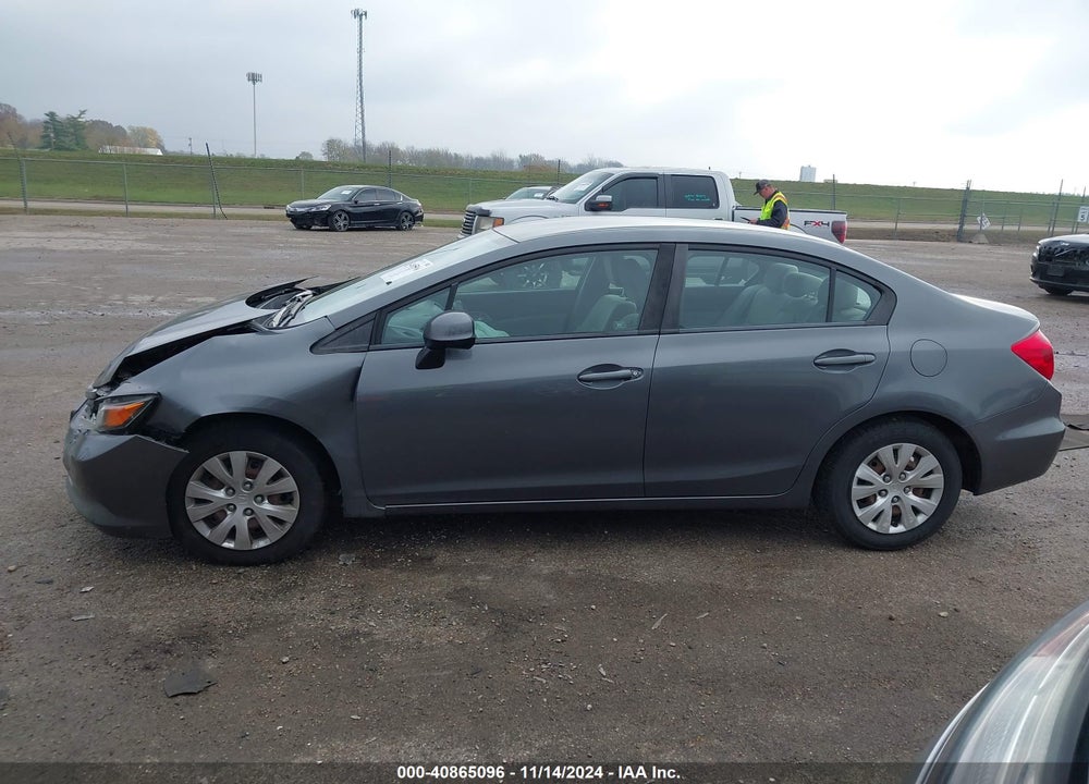 2012 HONDA CIVIC LX VIN: 19XFB2F56CE061173