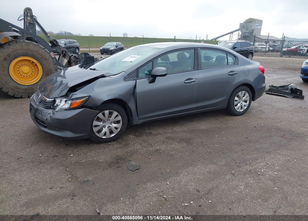2012 HONDA CIVIC LX VIN: 19XFB2F56CE061173