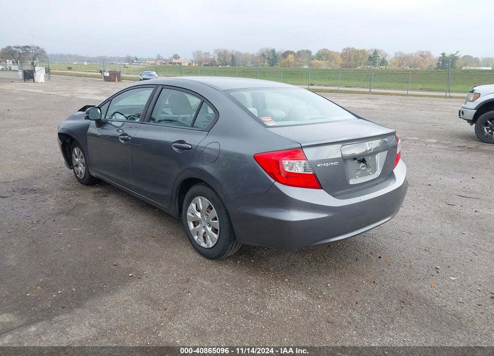 2012 HONDA CIVIC LX VIN: 19XFB2F56CE061173