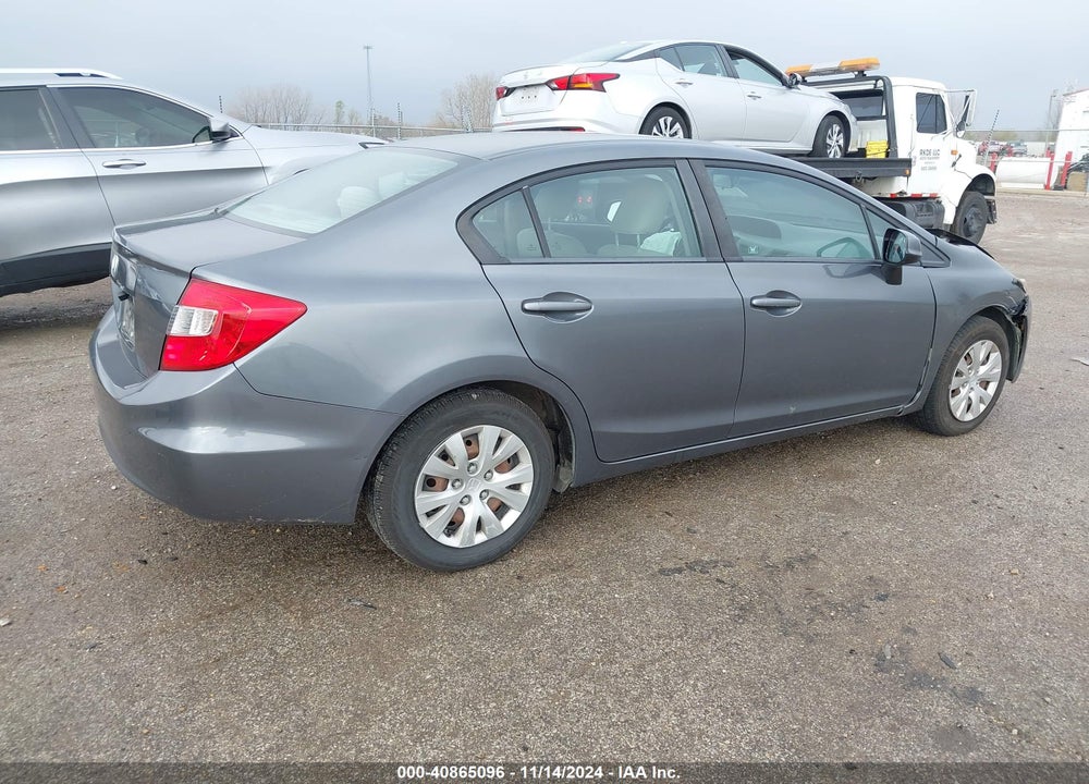 2012 HONDA CIVIC LX VIN: 19XFB2F56CE061173