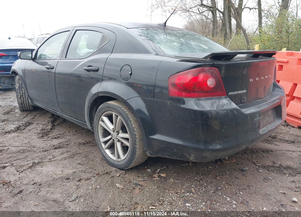2012 DODGE AVENGER SXT VIN: 1C3CDZCB3CN270564