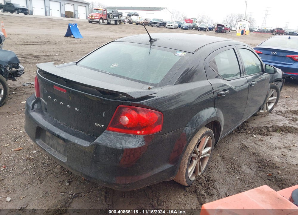 2012 DODGE AVENGER SXT VIN: 1C3CDZCB3CN270564