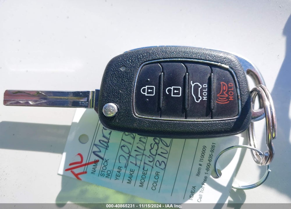 2018 HYUNDAI TUCSON SEL VIN: KM8J3CA44JU720504