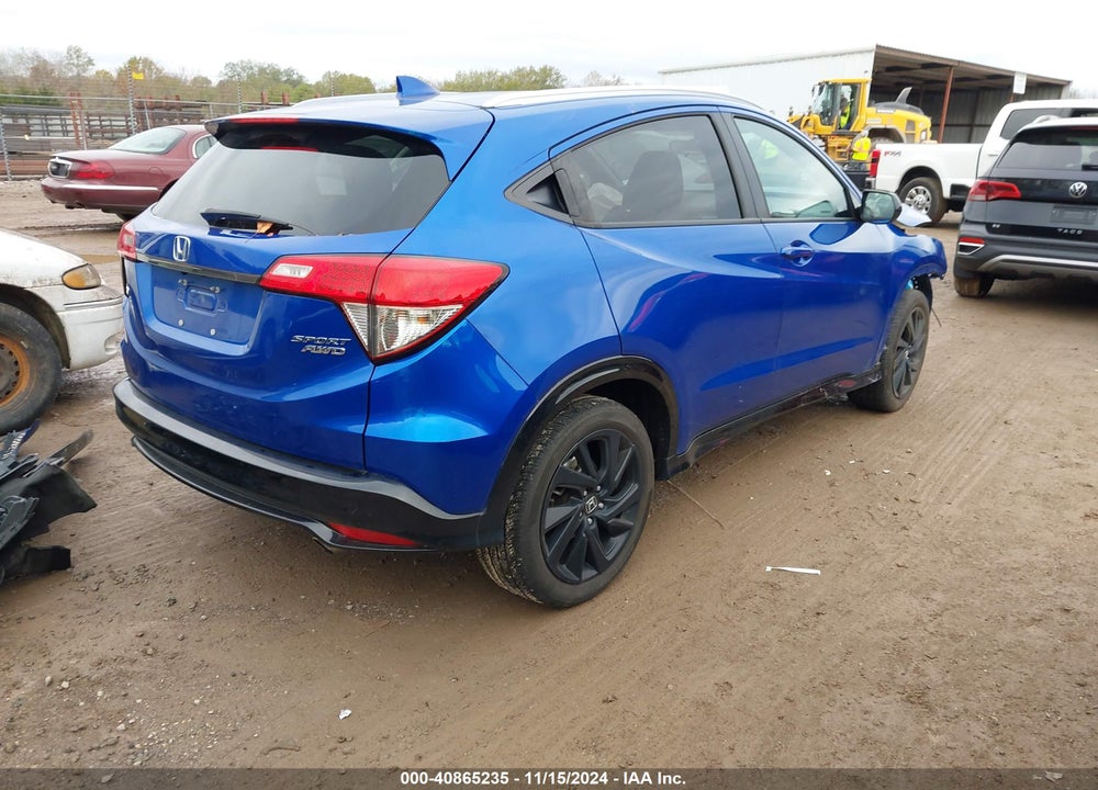 2022 HONDA HR-V AWD SPORT VIN: 3CZRU6H12NM747416