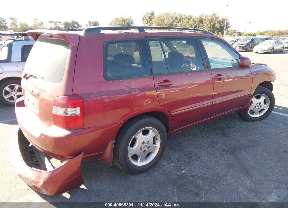 2004 TOYOTA HIGHLANDER LIMITED V6 VIN: JTEDP21A540009942