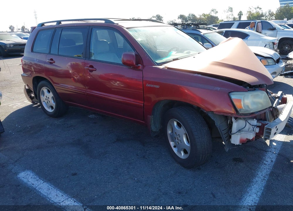 2004 TOYOTA HIGHLANDER LIMITED V6 VIN: JTEDP21A540009942