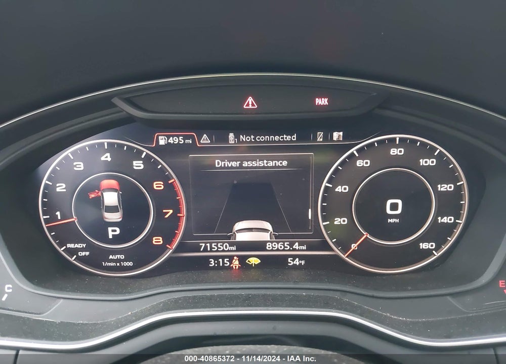 2018 AUDI A4 2.0T TECH ULTRA PREMIUM/2.0T ULTRA PREMIUM VIN: WAUKMAF42JA219466