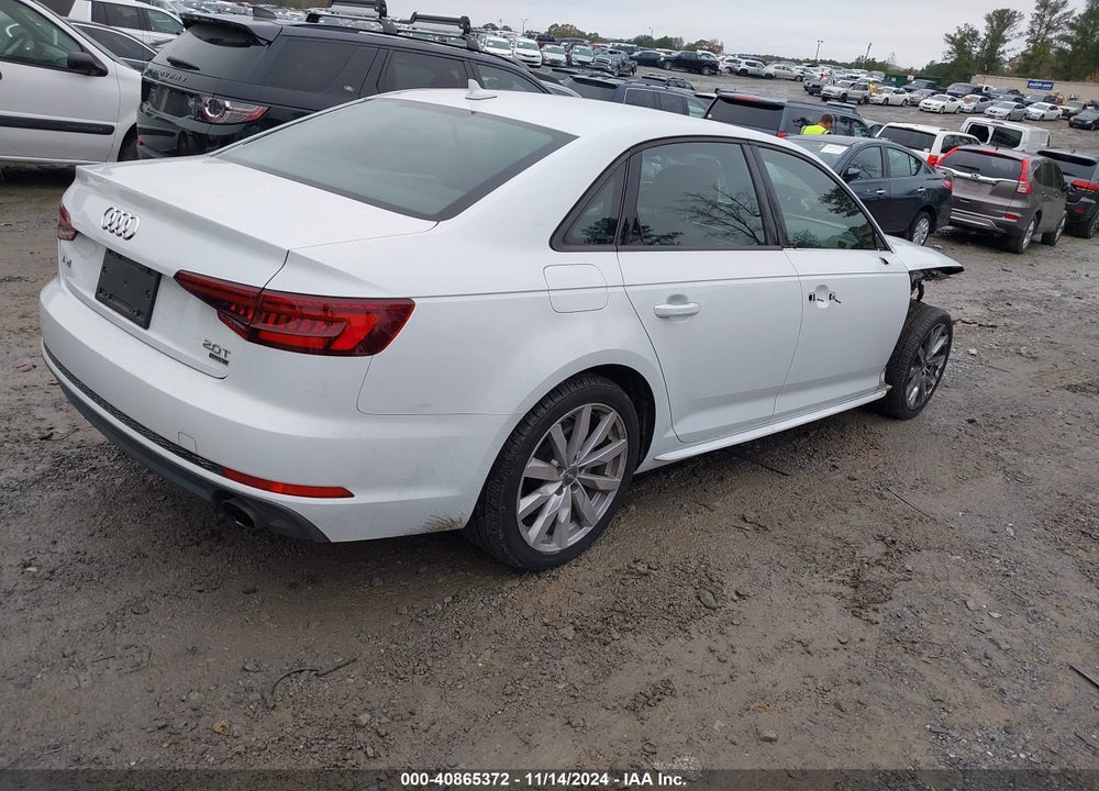 2018 AUDI A4 2.0T TECH ULTRA PREMIUM/2.0T ULTRA PREMIUM VIN: WAUKMAF42JA219466