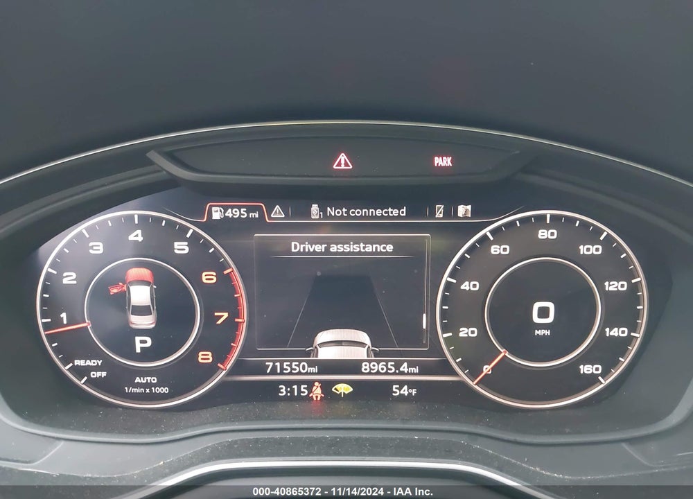 2018 AUDI A4 2.0T TECH ULTRA PREMIUM/2.0T ULTRA PREMIUM VIN: WAUKMAF42JA219466