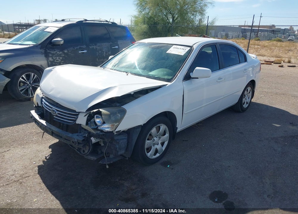 2008 KIA OPTIMA LX VIN: KNAGE123985203526