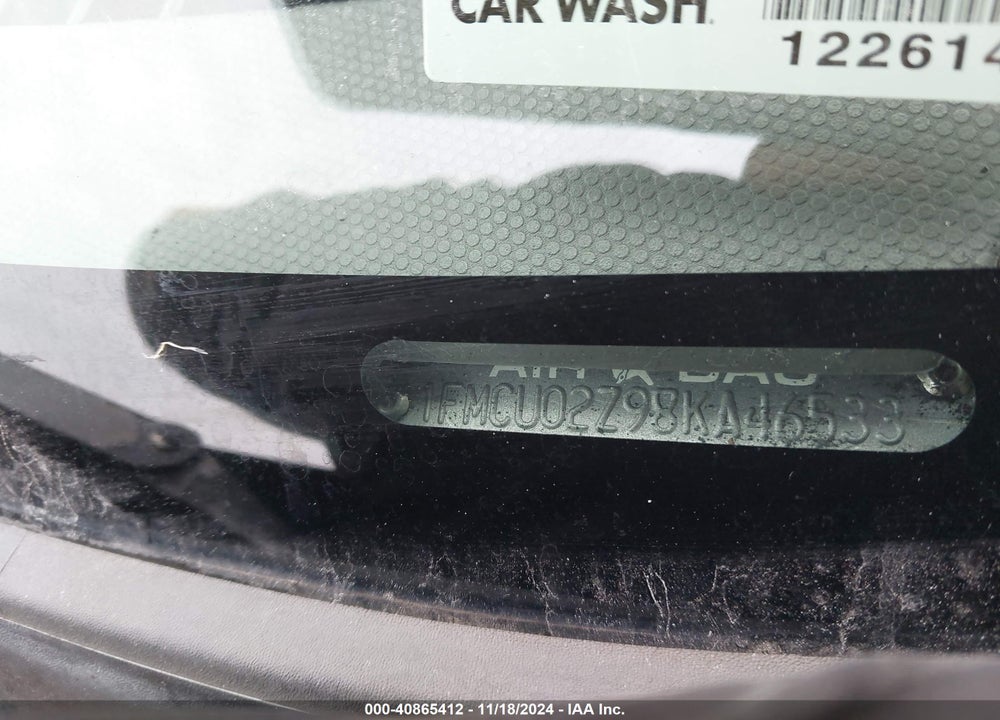2008 FORD ESCAPE XLS/XLS MANUAL VIN: 1FMCU02Z98KA46533