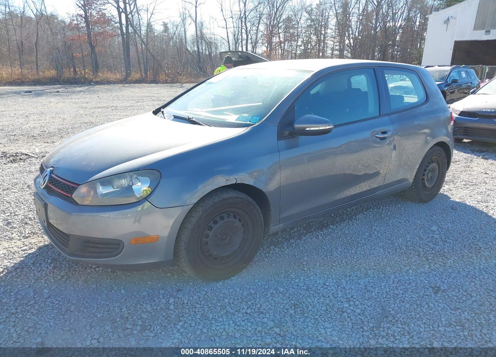 2010 VOLKSWAGEN GOLF 2-DOOR VIN: WVWBB7AJXAW199012
