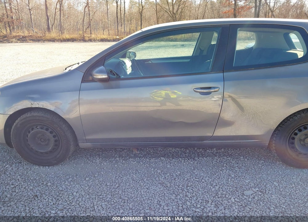 2010 VOLKSWAGEN GOLF 2-DOOR VIN: WVWBB7AJXAW199012