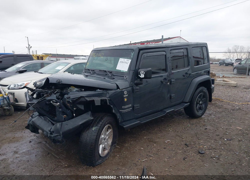 2017 JEEP WRANGLER UNLIMITED SPORT 4X4 VIN: 1C4BJWDG8HL617236