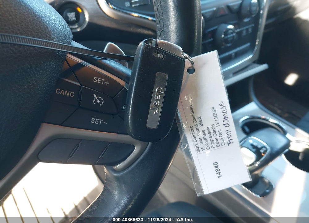 2015 JEEP GRAND CHEROKEE LAREDO VIN: 1C4RJFAG3FC649740