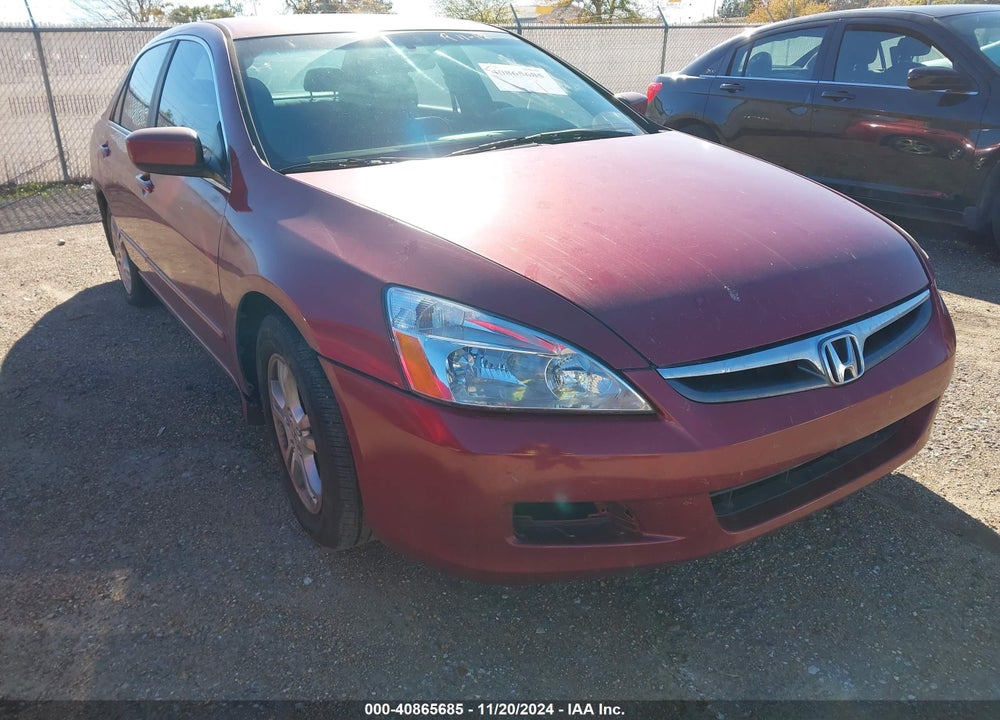 2007 HONDA ACCORD 2.4 SE VIN: 1HGCM56337A165563