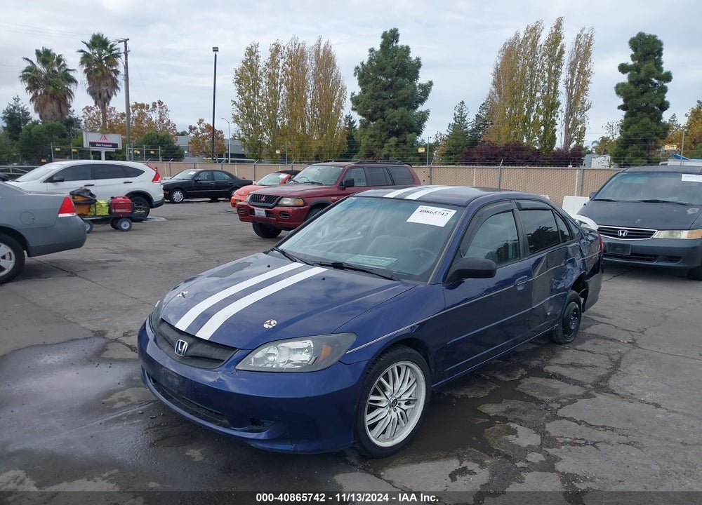 2005 HONDA CIVIC LX VIN: 2HGES165X5H599177