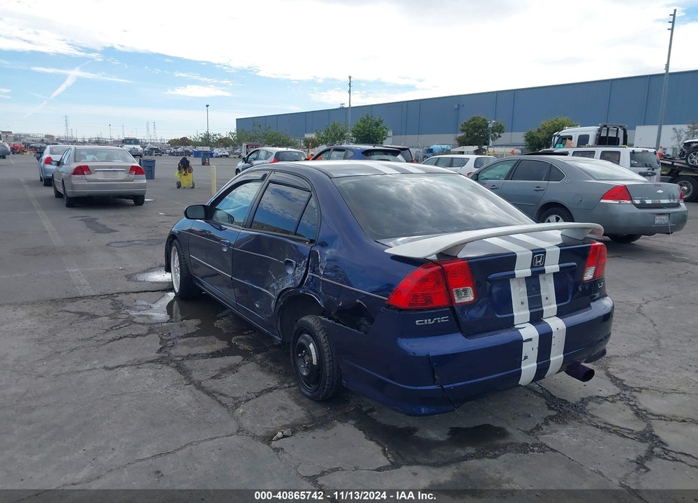 2005 HONDA CIVIC LX VIN: 2HGES165X5H599177
