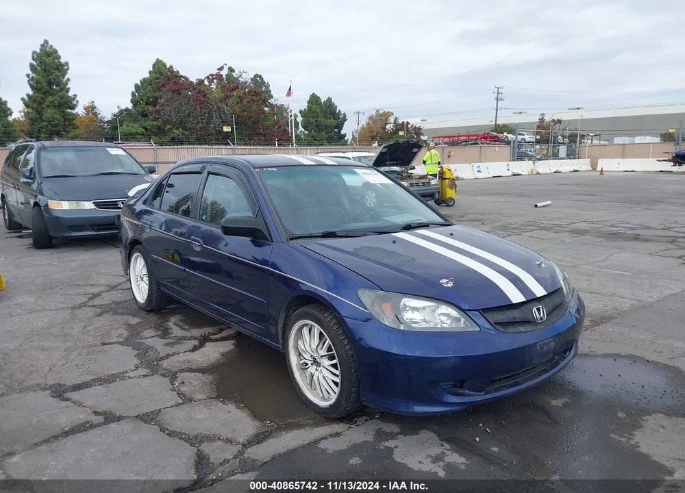 2005 HONDA CIVIC LX VIN: 2HGES165X5H599177