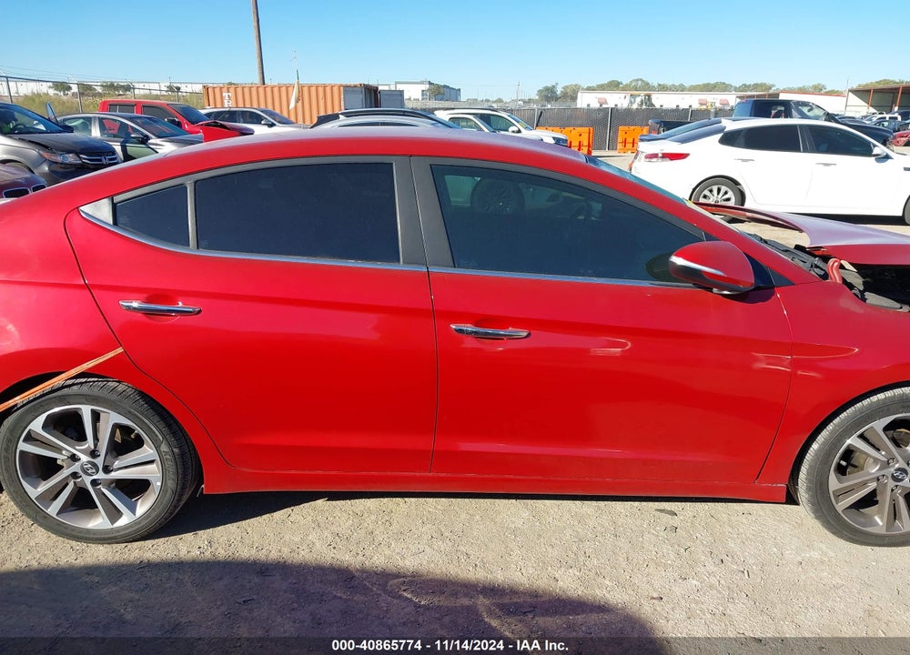 2017 HYUNDAI ELANTRA LIMITED VIN: 5NPD84LF4HH115507