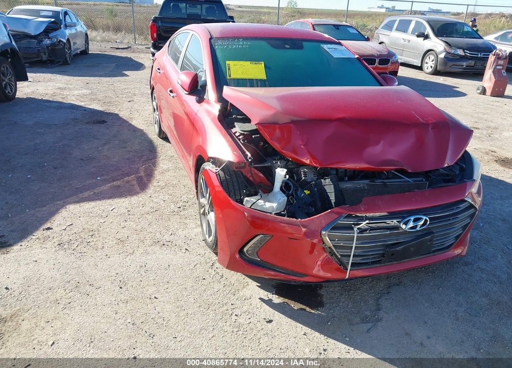 2017 HYUNDAI ELANTRA LIMITED VIN: 5NPD84LF4HH115507