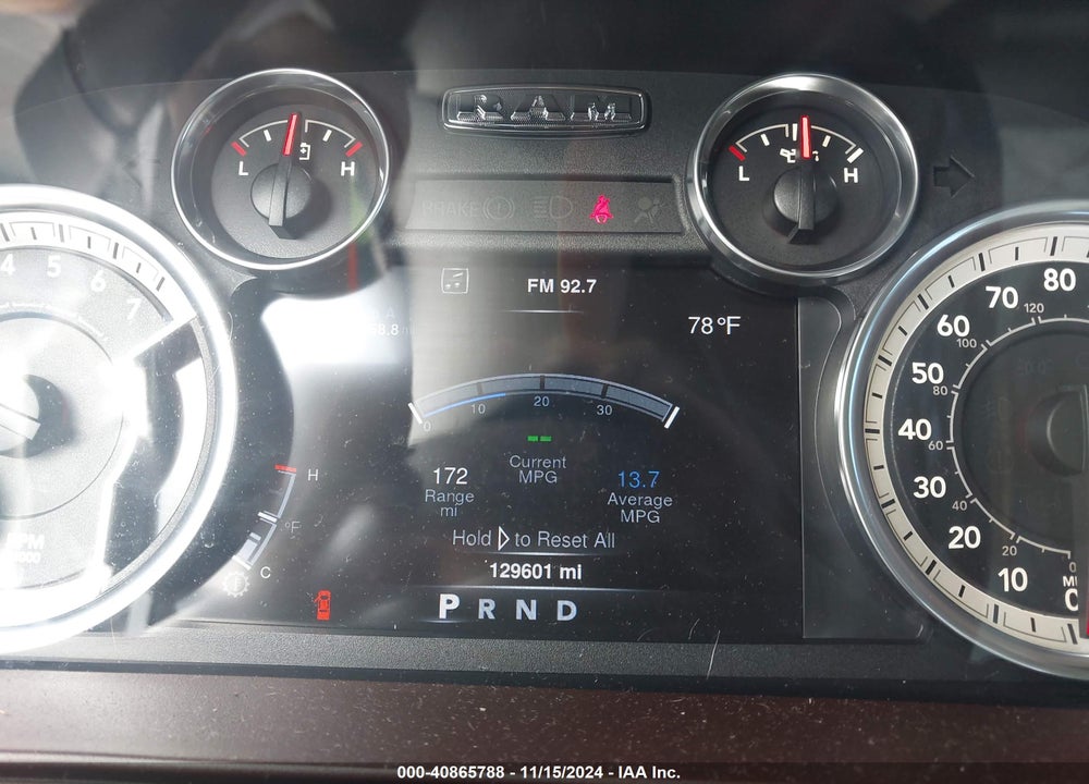 2013 RAM 1500 LAIE VIN: 1C6RR7NT4DS506036