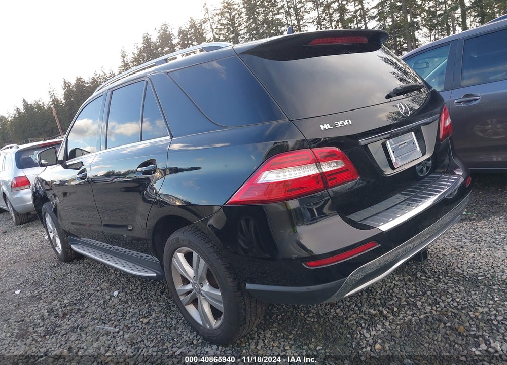 2012 MERCEDES-BENZ ML 350 4MATIC VIN: 4JGDA5HB6CA020507