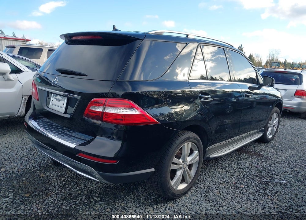 2012 MERCEDES-BENZ ML 350 4MATIC VIN: 4JGDA5HB6CA020507