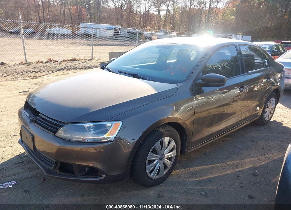 2012 VOLKSWAGEN JETTA 2.0L S VIN: 3VW2K7AJ9CM418042