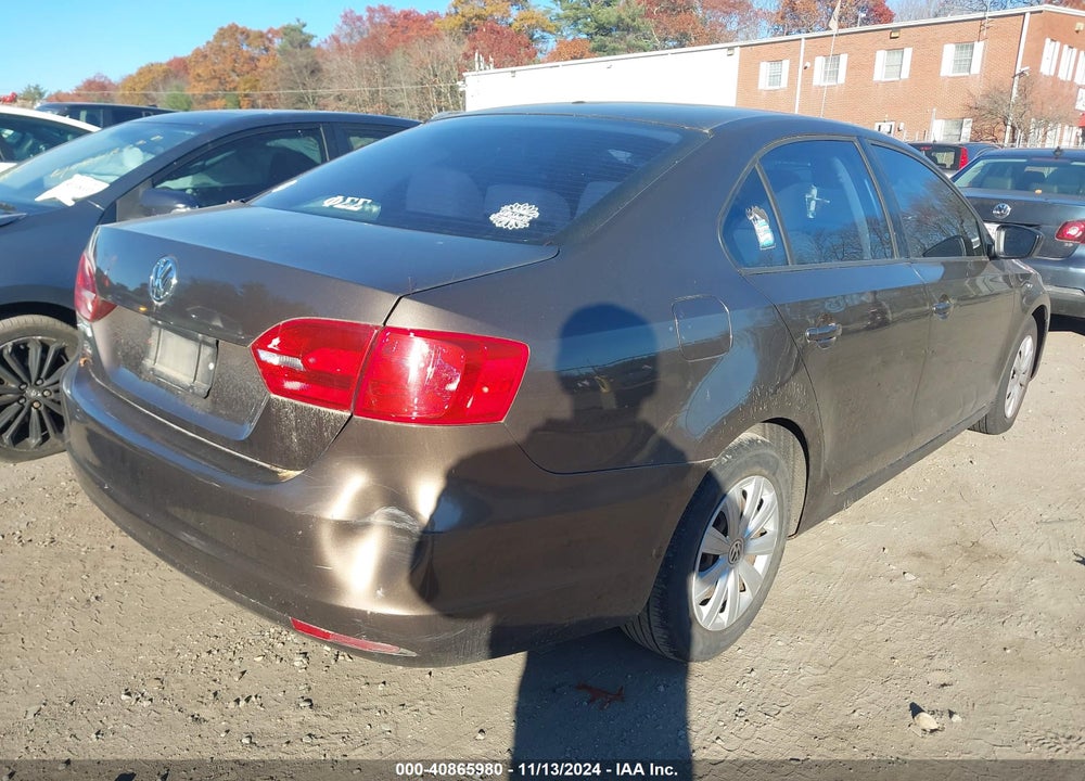2012 VOLKSWAGEN JETTA 2.0L S VIN: 3VW2K7AJ9CM418042