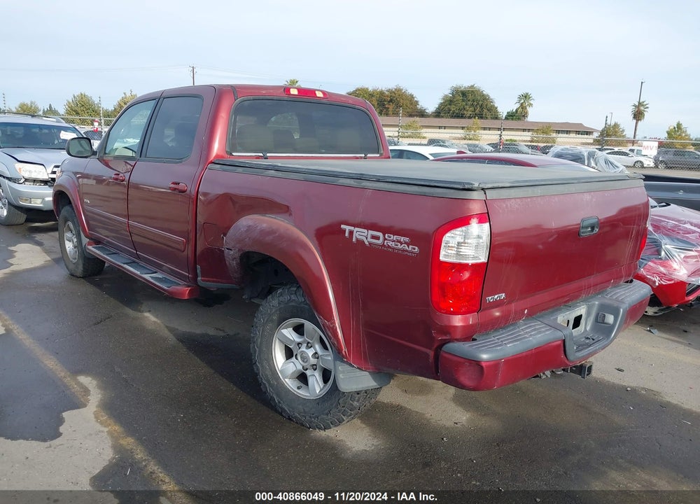 2005 TOYOTA TUNDRA LIMITED V8 VIN: 5TBDT481X5S486276